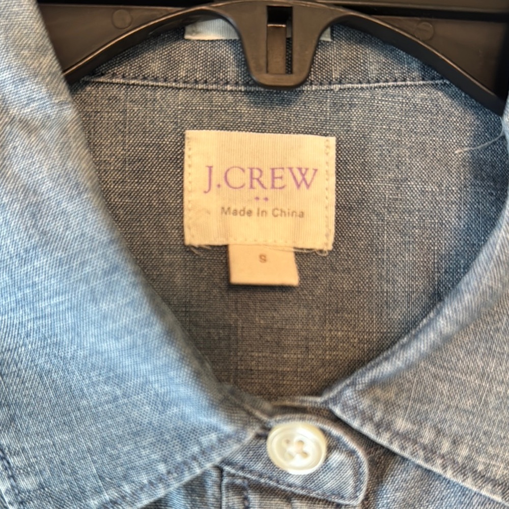 J. Crew Blue Long Sleeve Button Down Shirt - Picture 2 of 2